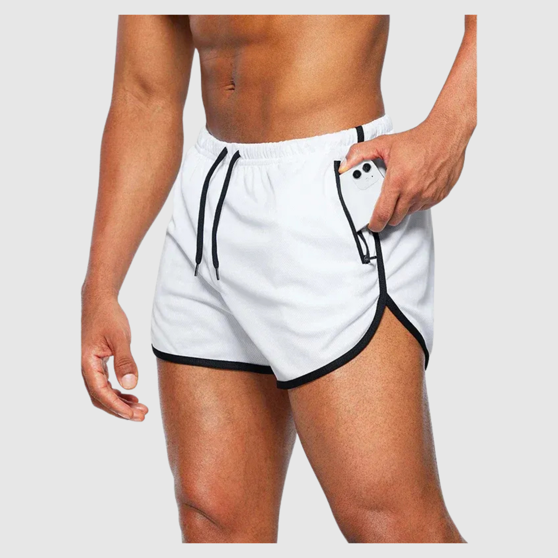 Men's Beach Shorts with Zip Pockets 