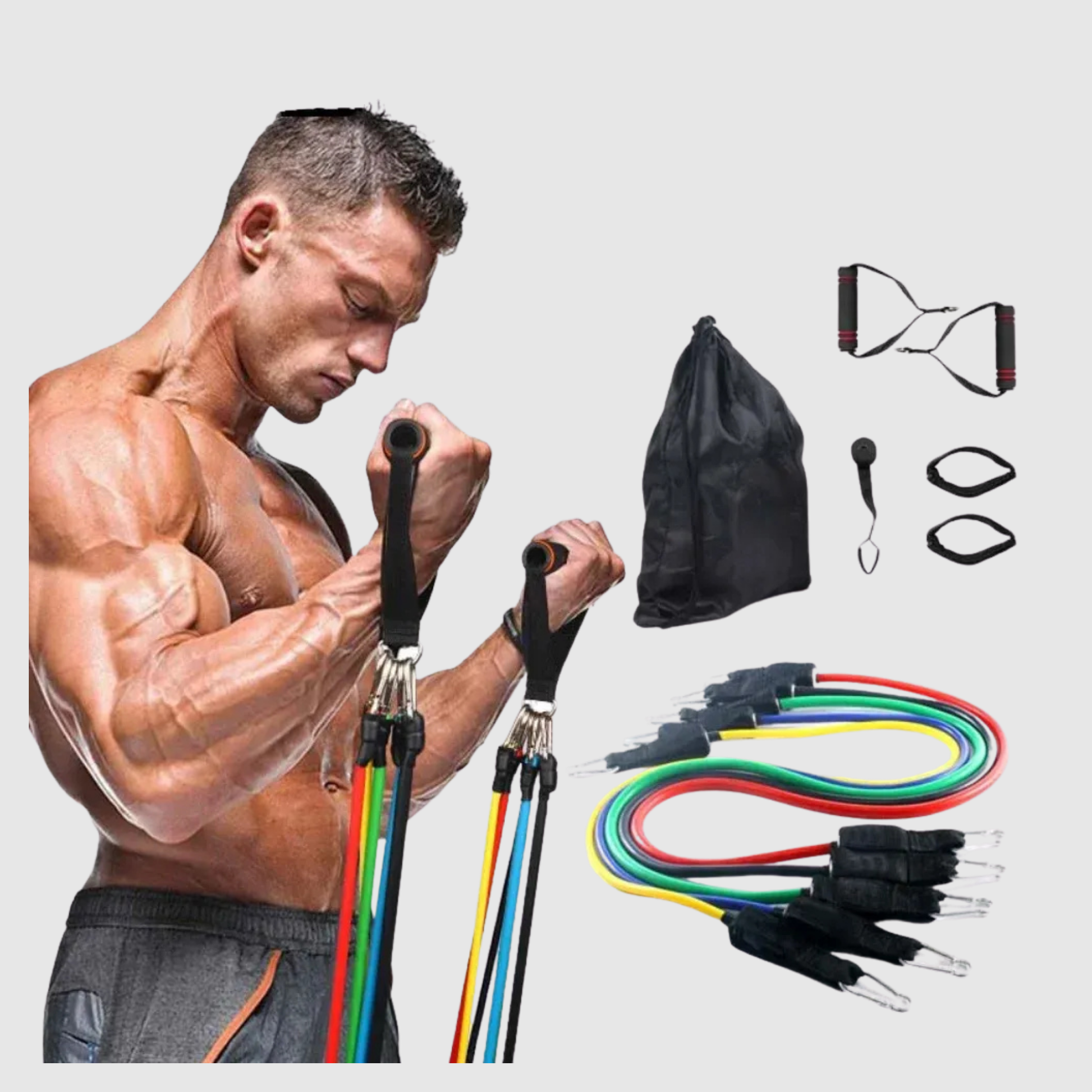 Multifunctional Resistance Bands for Bodybuilding 