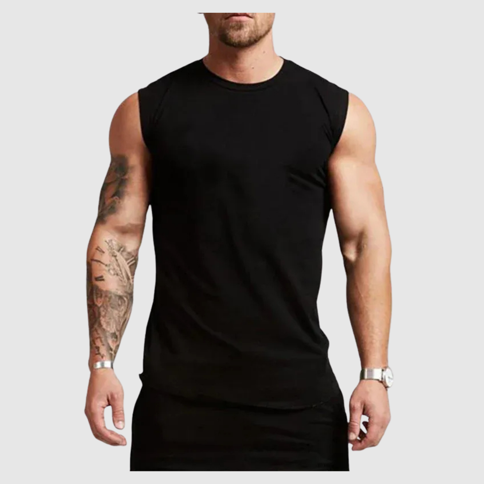 Men's Sleeveless Cotton Tank Top 