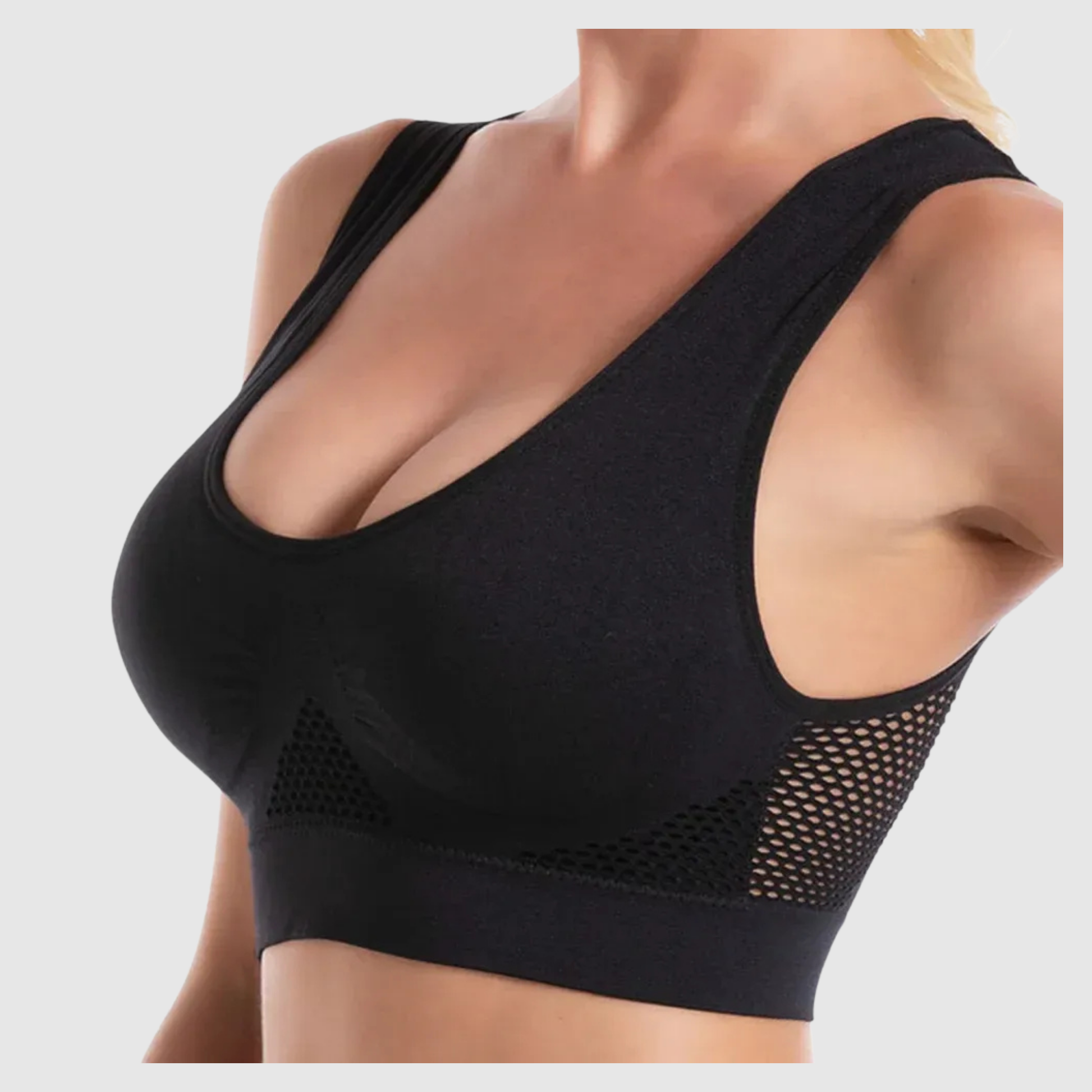 Women's Seamless Mesh Sports Bra 