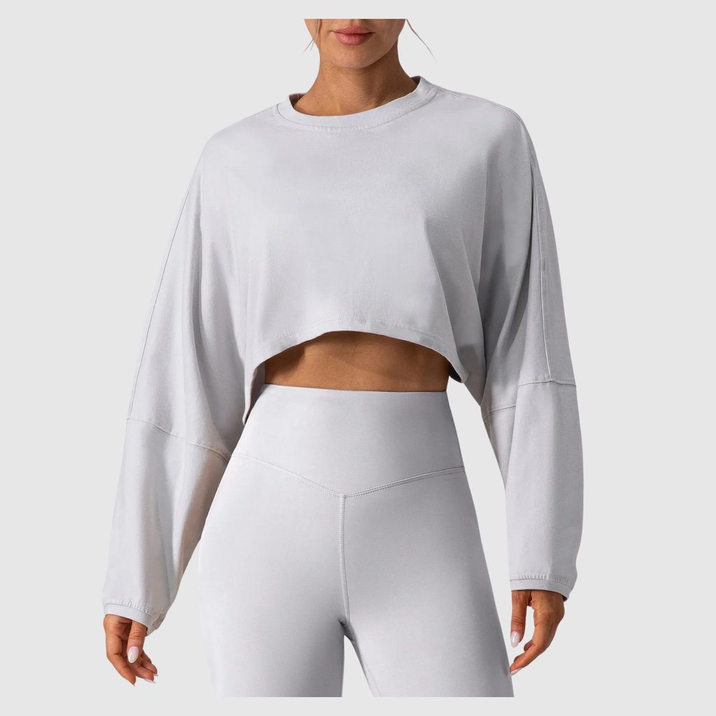 Women's Long Sleeve Sports Crop Top