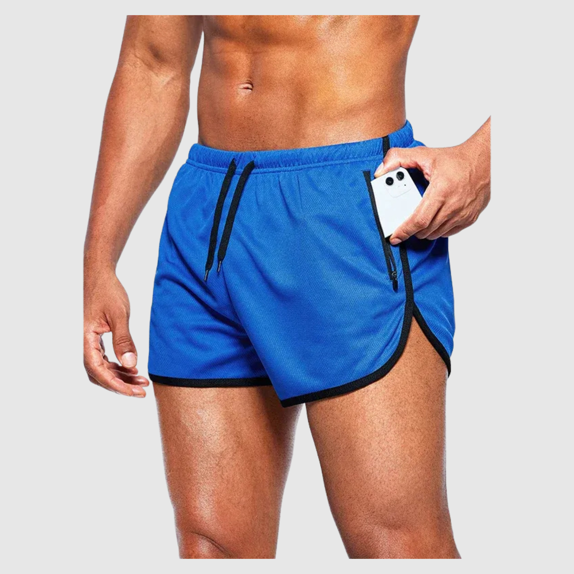 Men's Beach Shorts with Zip Pockets 