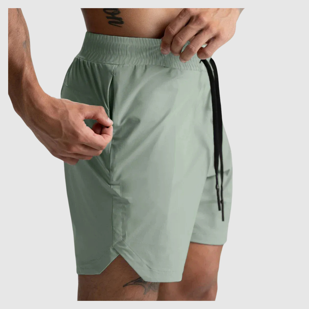 Men's Quick Drying Zip Pocket Sports Shorts