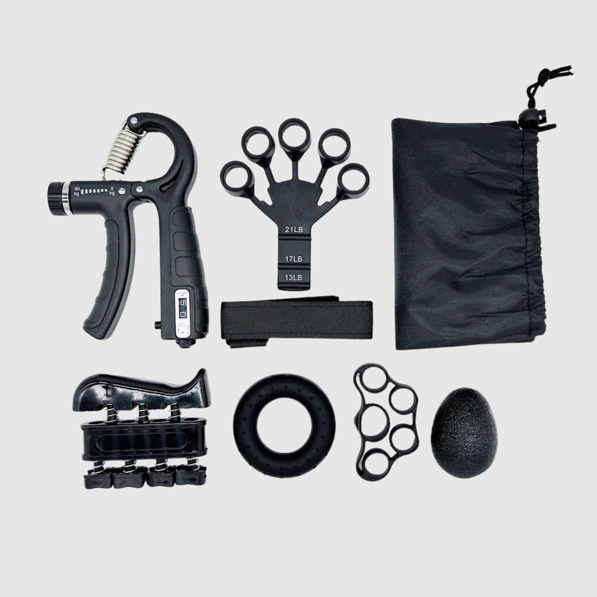 Adjustable Intensity Hand Grip Kit for Bodybuilding