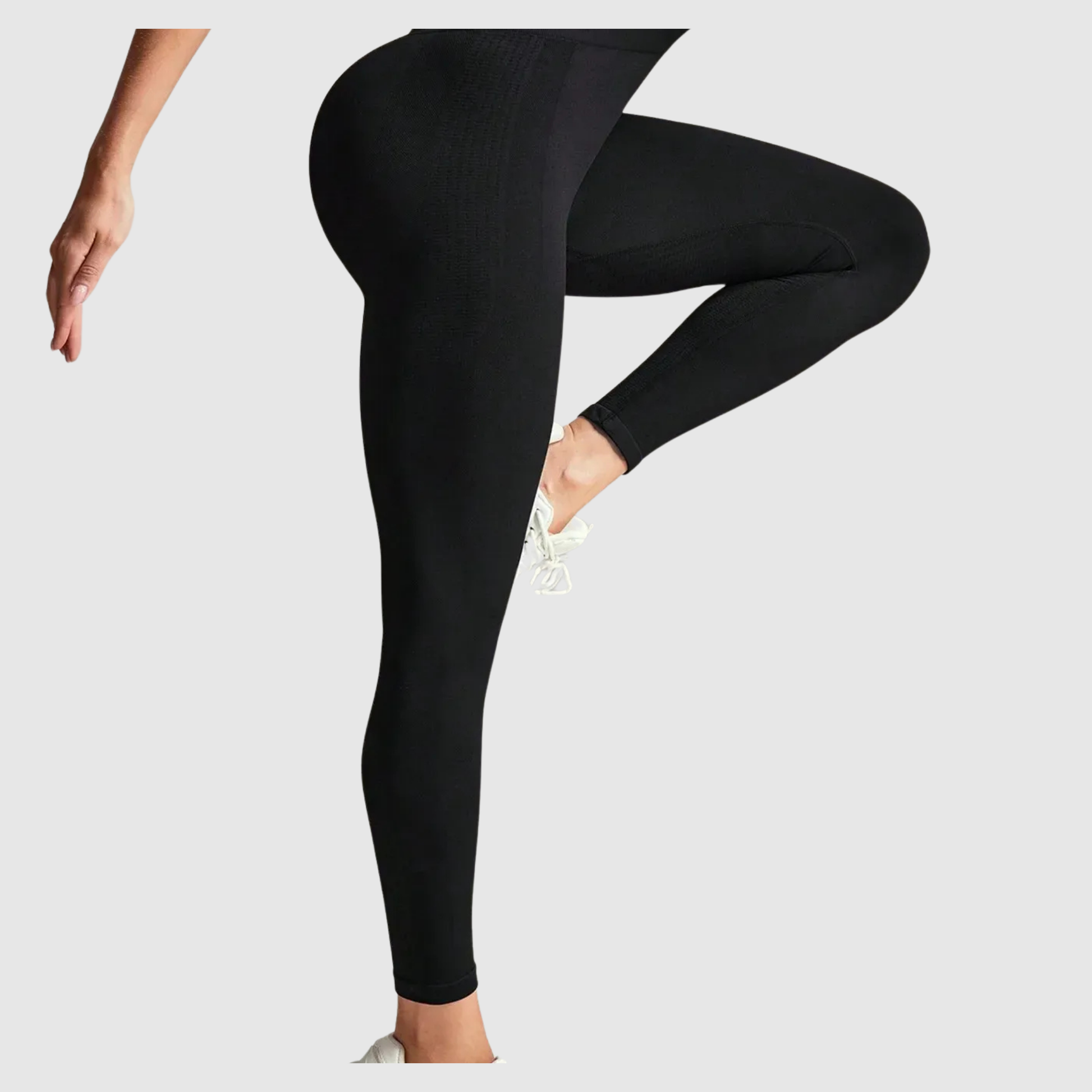 Women's Black Seamless Push Up Yoga Leggings 