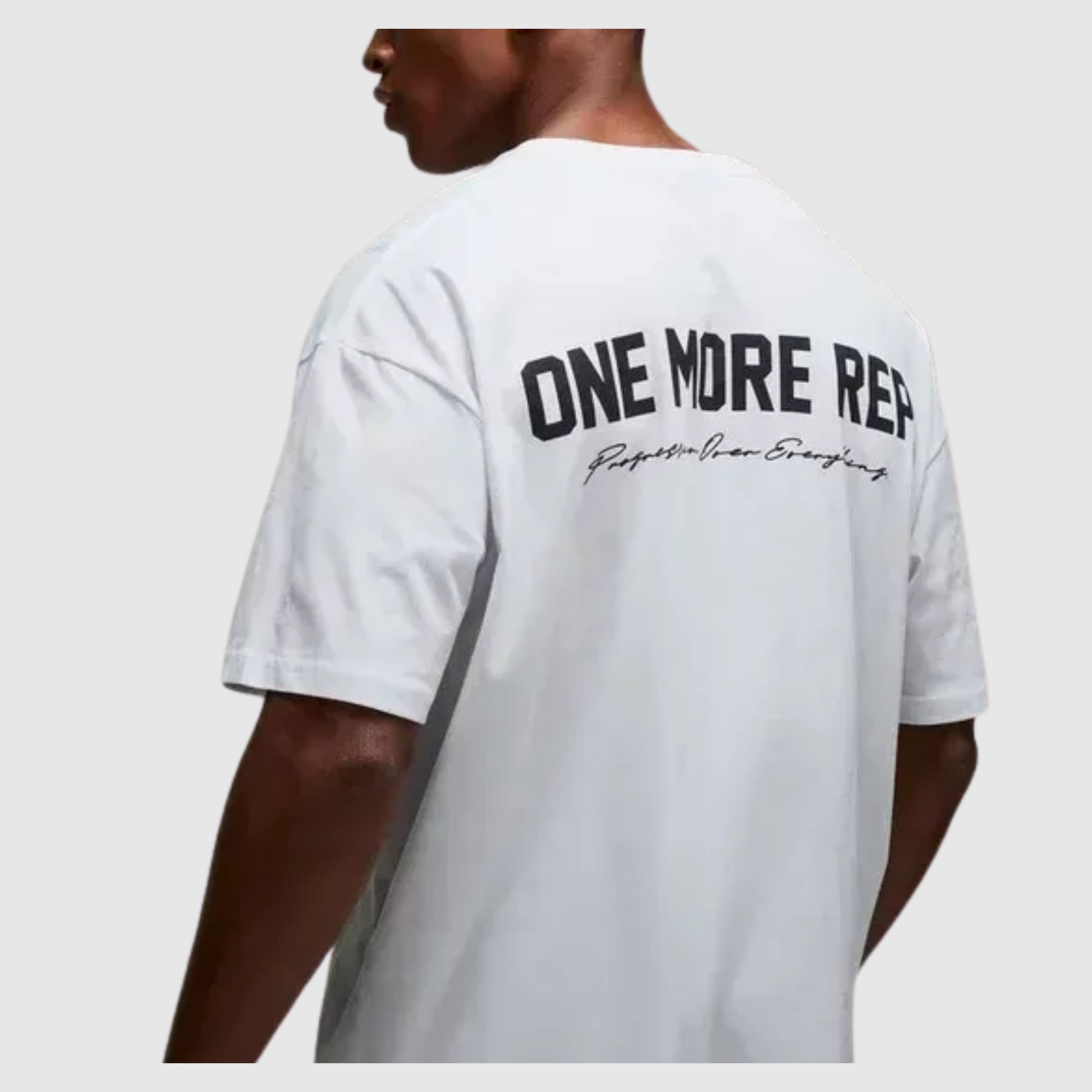 Men's Casual Oversized T-Shirt Design One More Rep