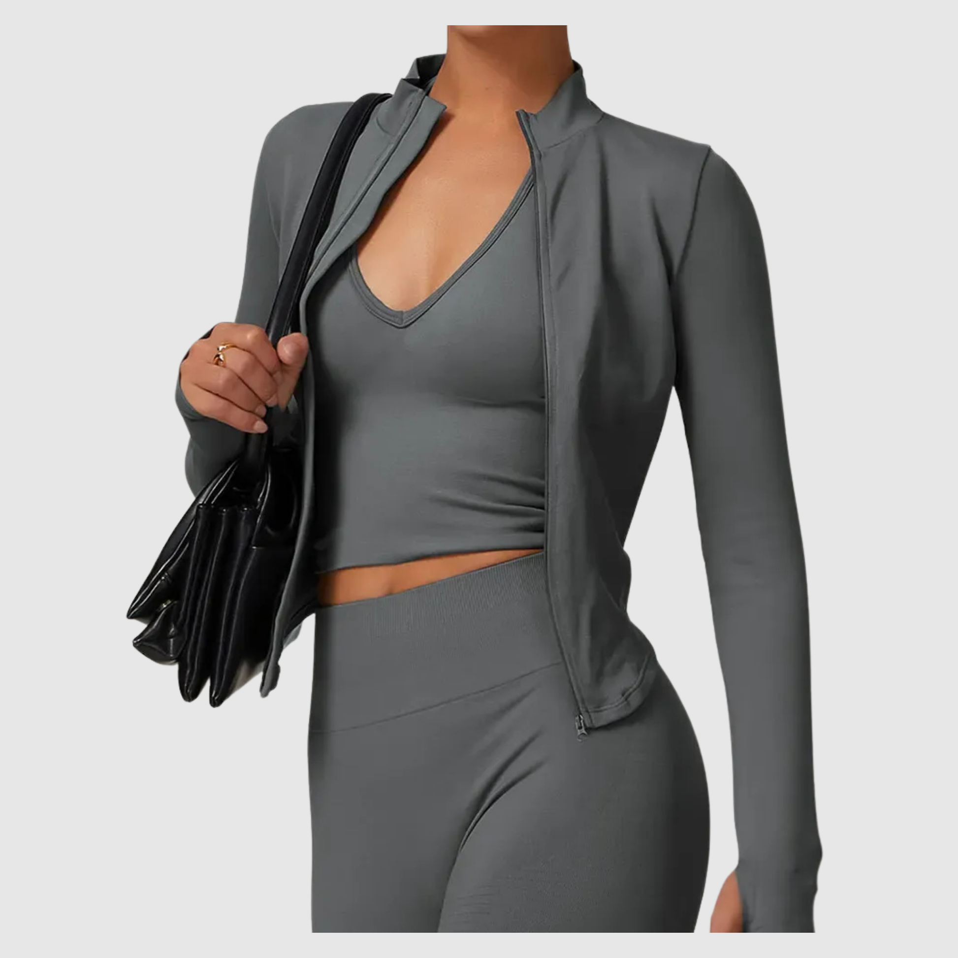 Women's Long Sleeve Zip Sport Jacket