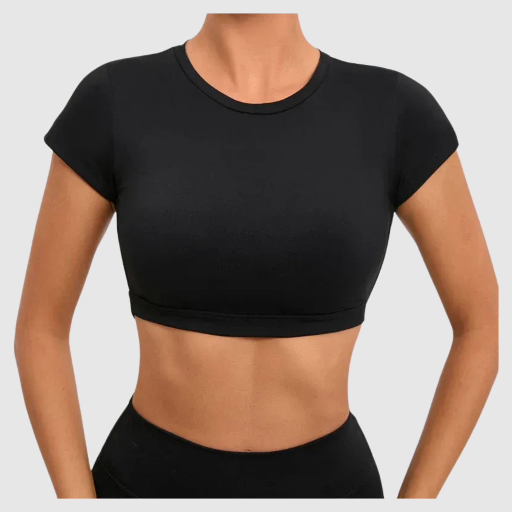 Women's Breathable Backless Sports Crop Top 