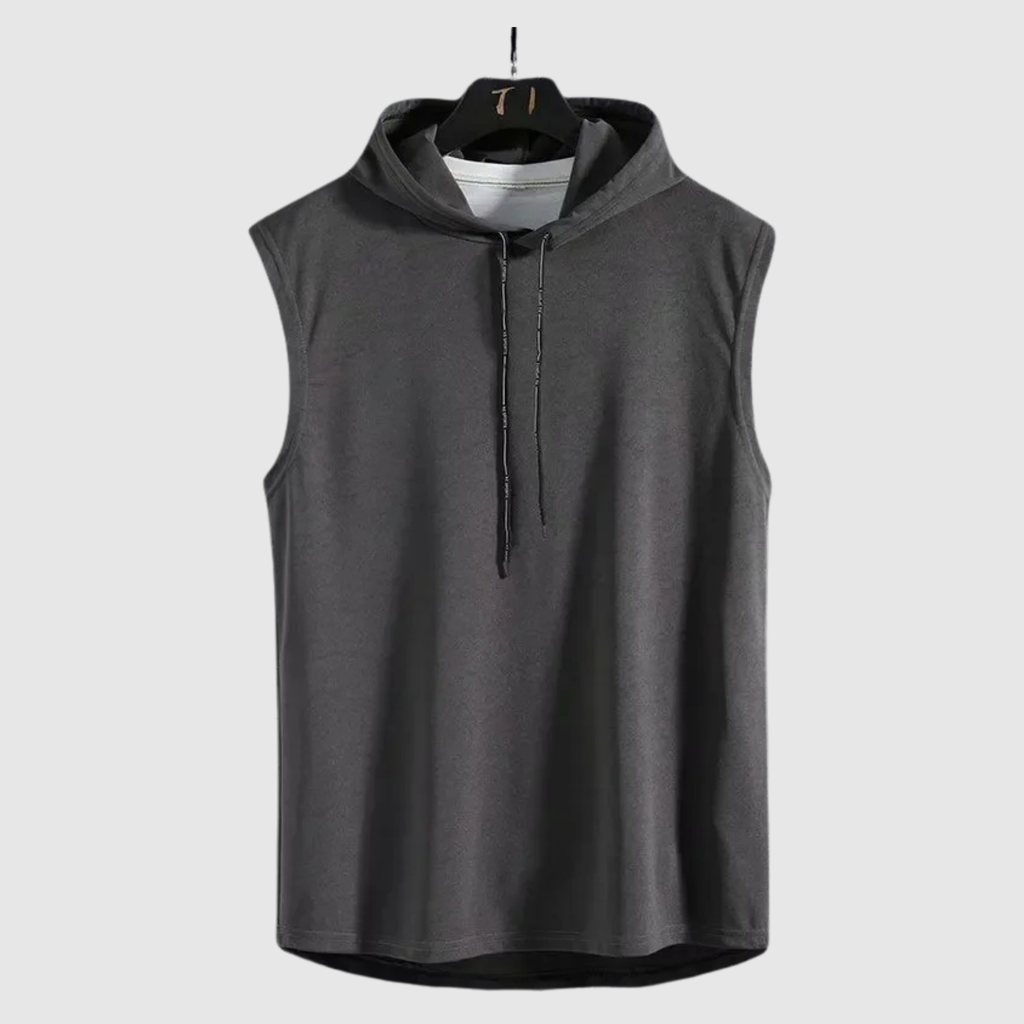 Men's Sleeveless Hooded Tank Top 