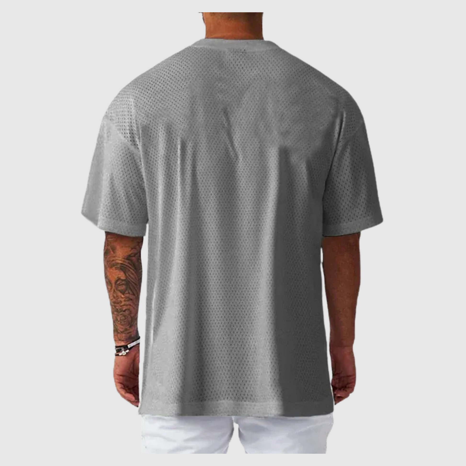 Men's Breathable Bodybuilding Oversized T-Shirt 