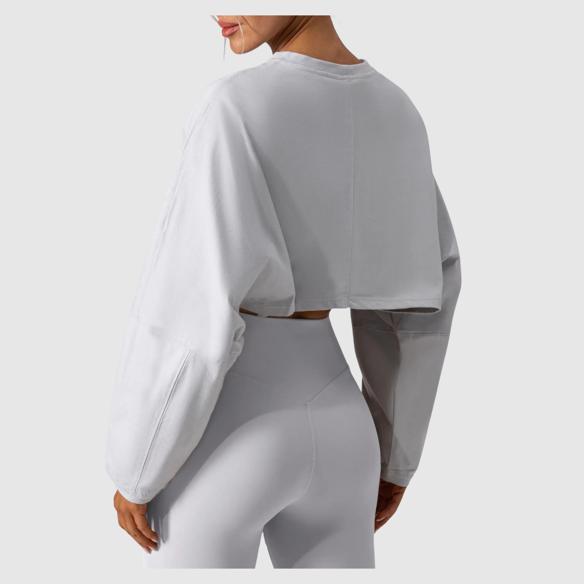 Women's Long Sleeve Sports Crop Top