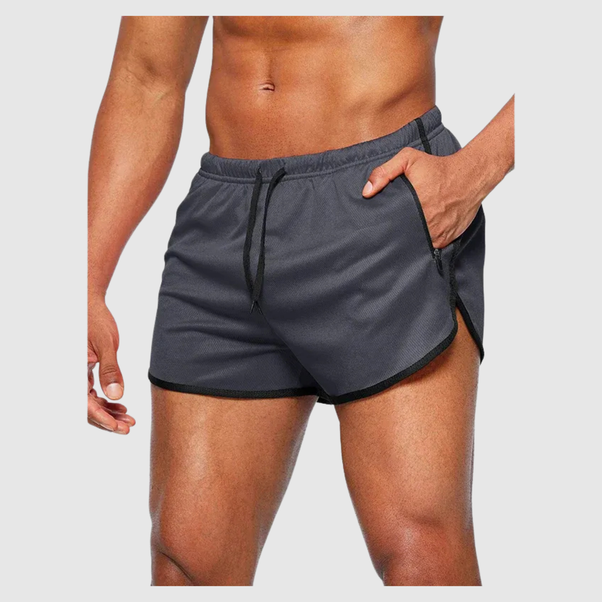 Men's Beach Shorts with Zip Pockets 