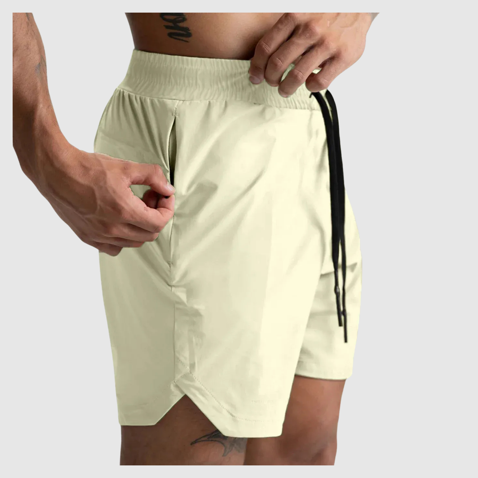 Men's Quick Drying Zip Pocket Sports Shorts