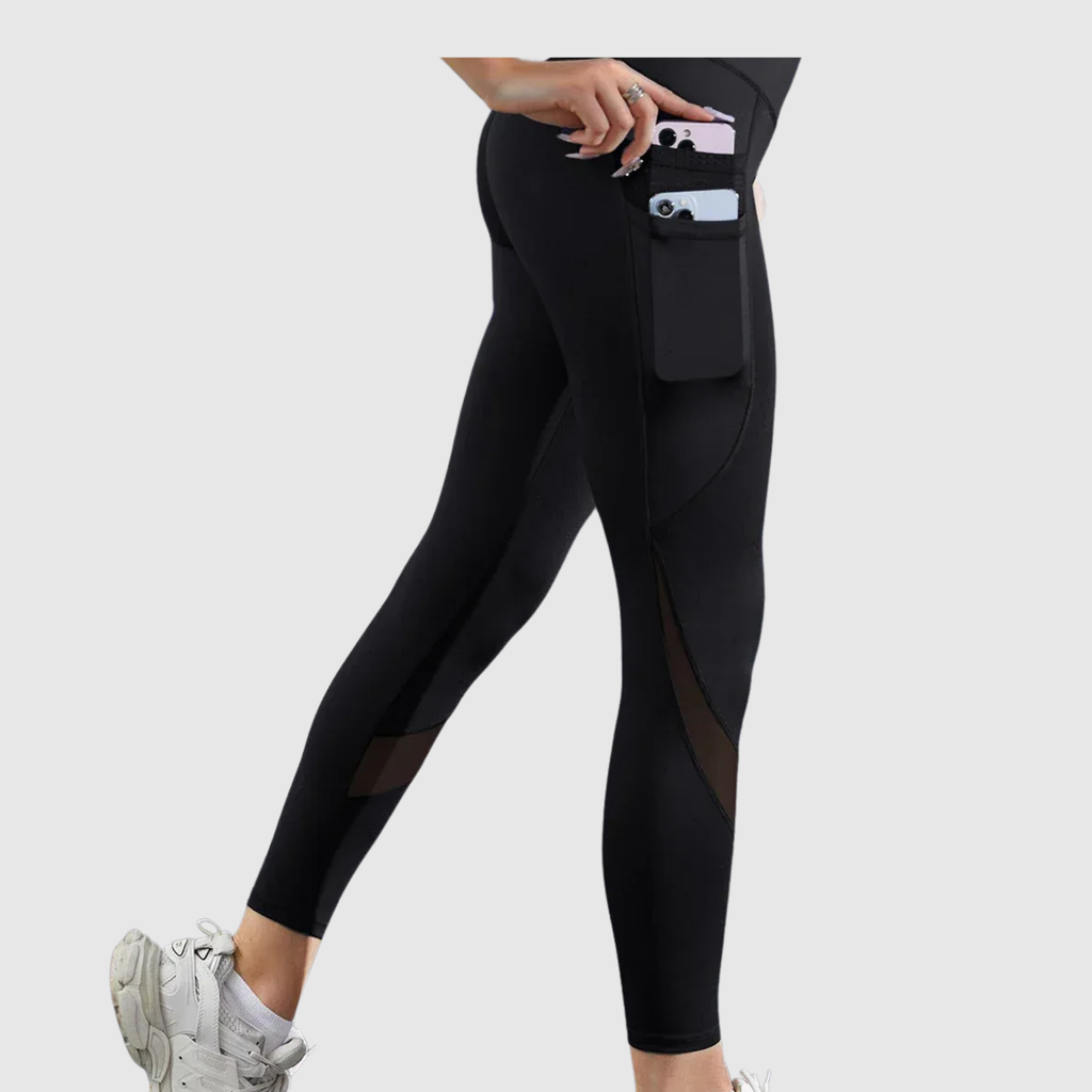 Women's High Waisted Double Pocket Sports Leggings