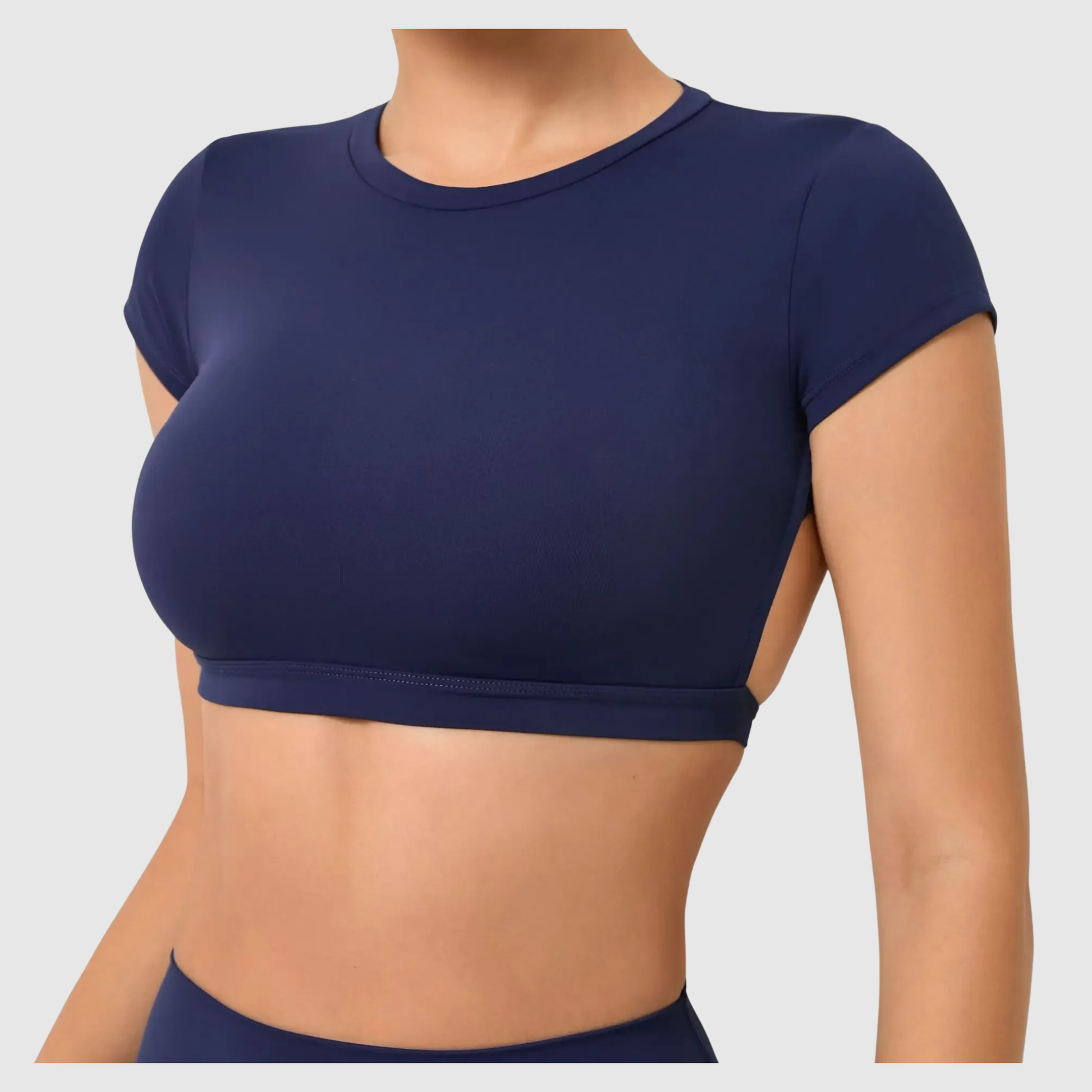 Women's Breathable Backless Sports Crop Top 
