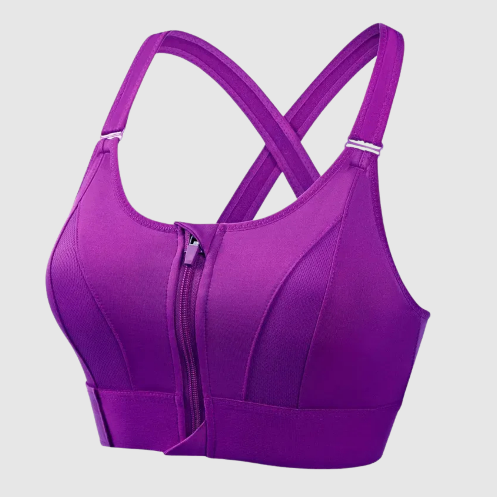 Women's Sports Bra Front Closure Adjustable Back Strap 