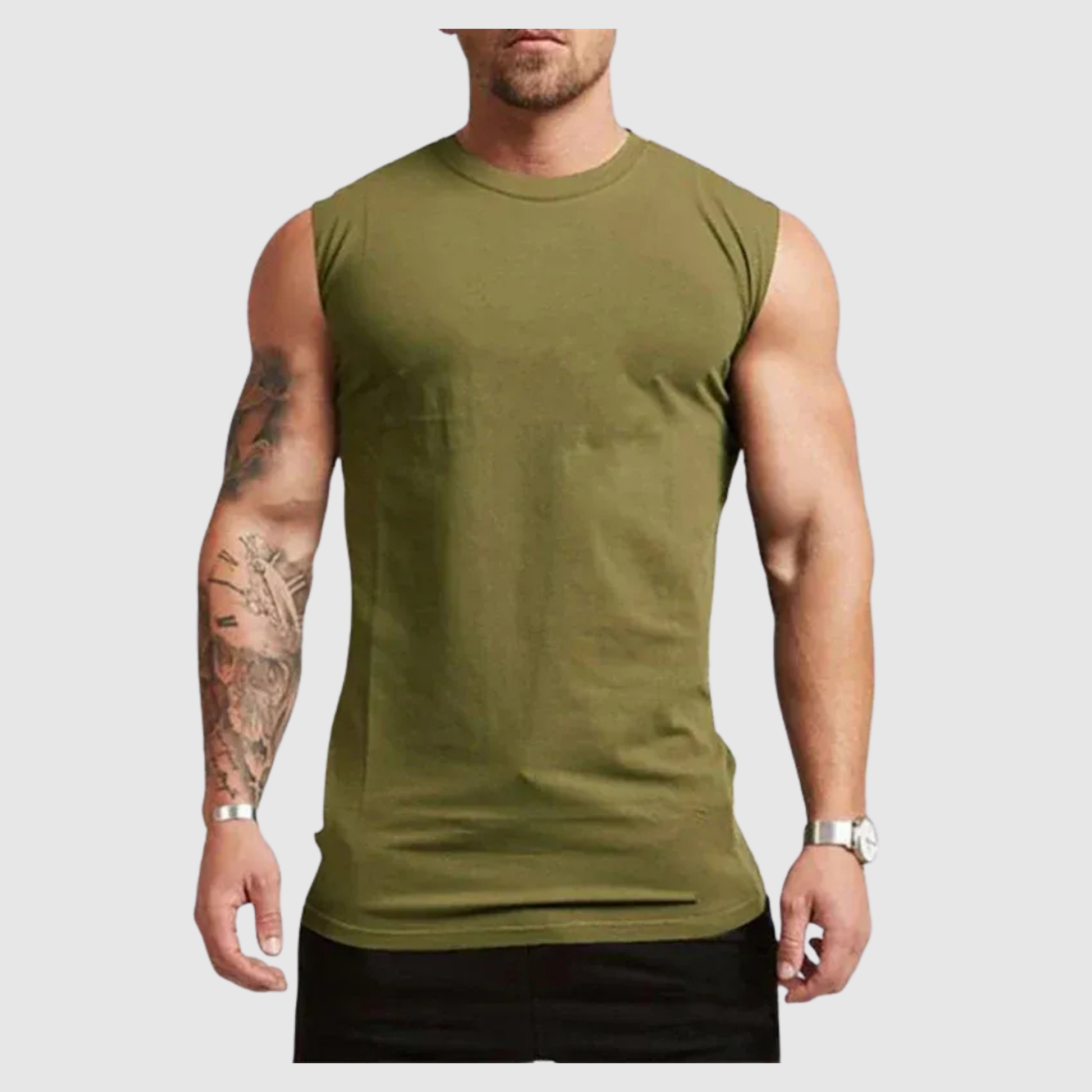 Men's Sleeveless Cotton Tank Top 