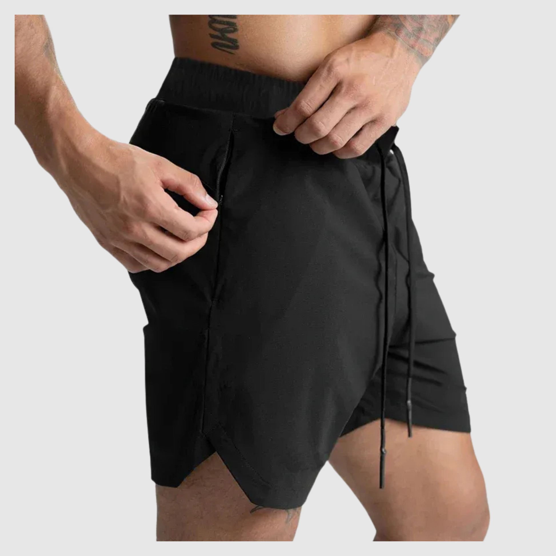 Men's Quick Drying Zip Pocket Sports Shorts
