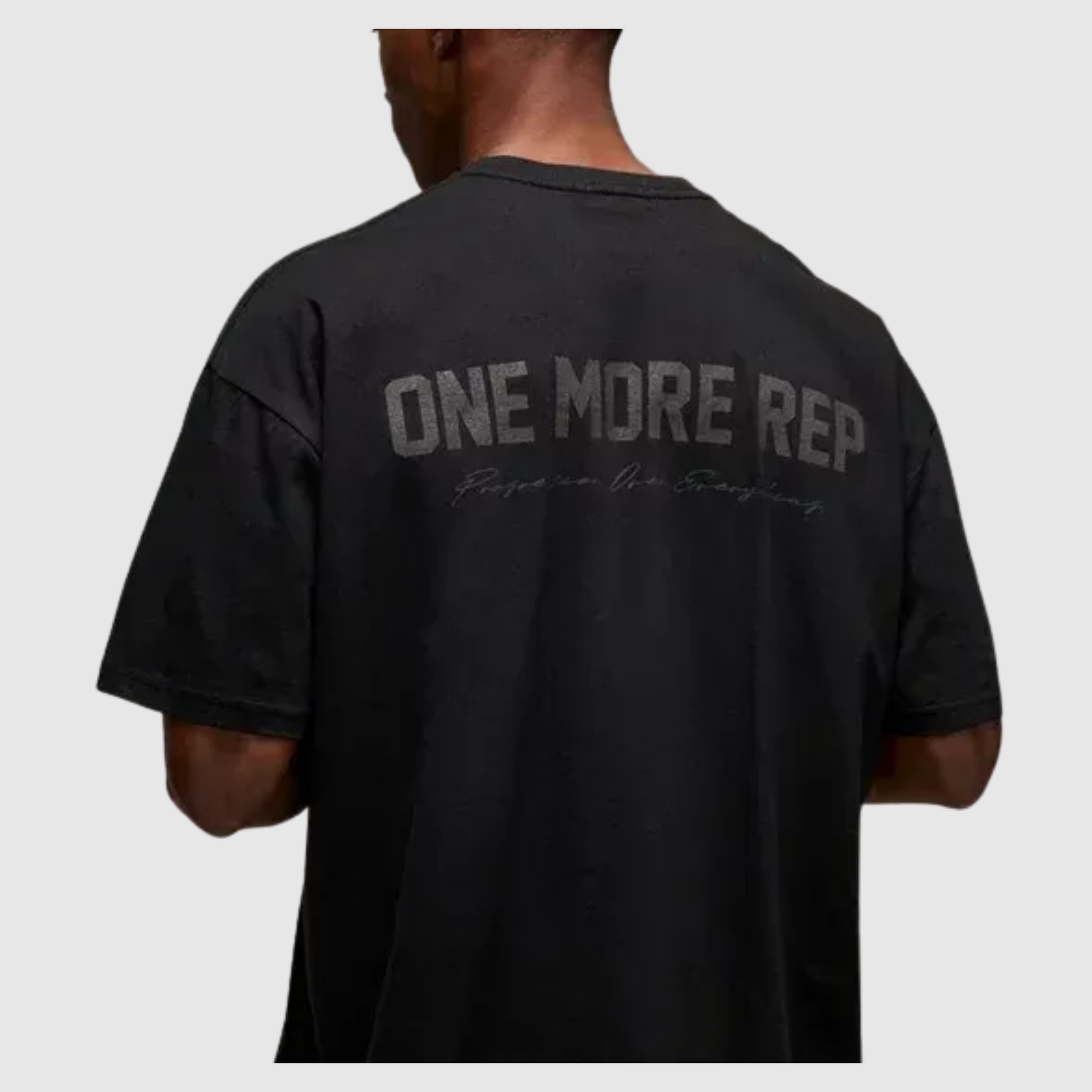 Men's Casual Oversized T-Shirt Design One More Rep