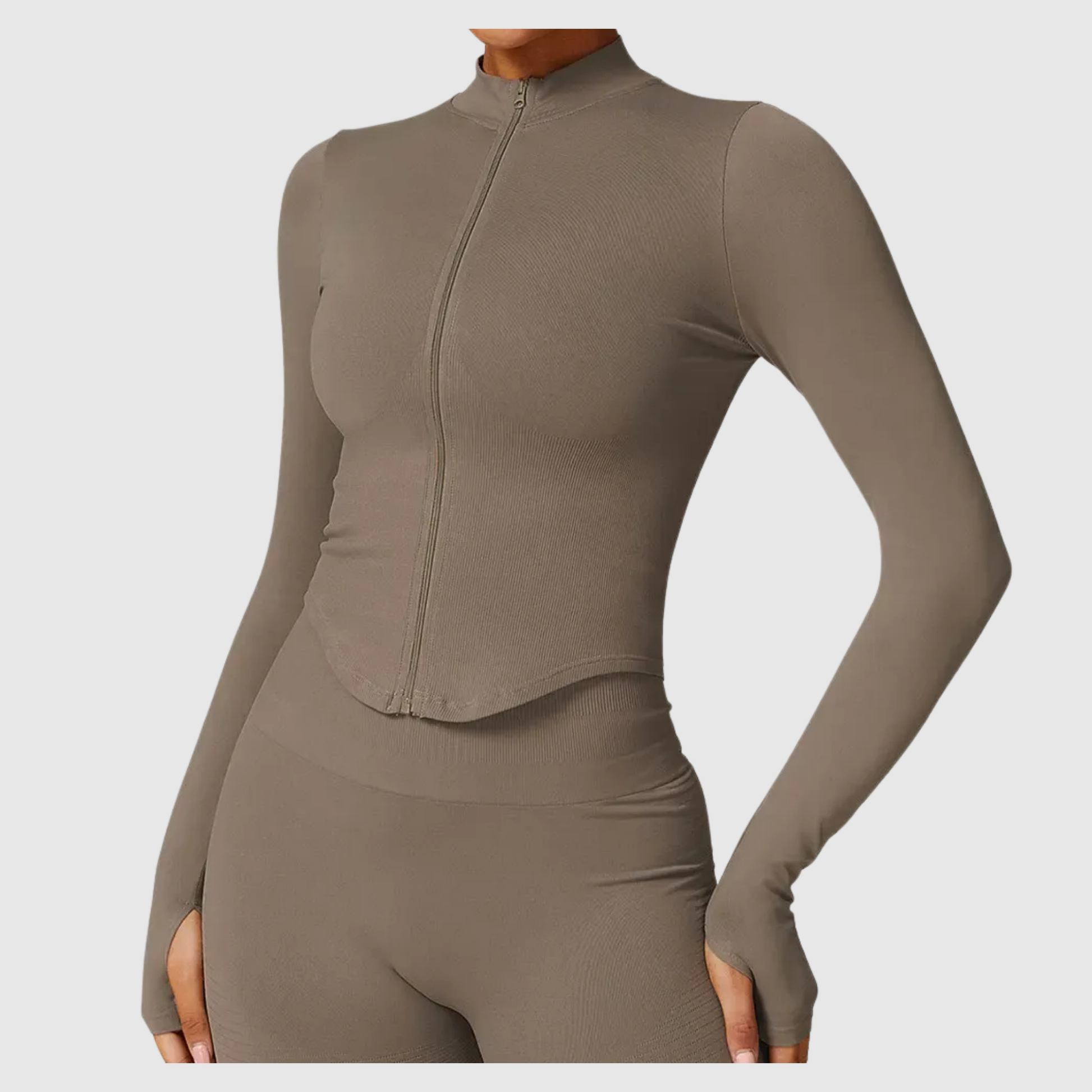 Women's Long Sleeve Zip Sport Jacket