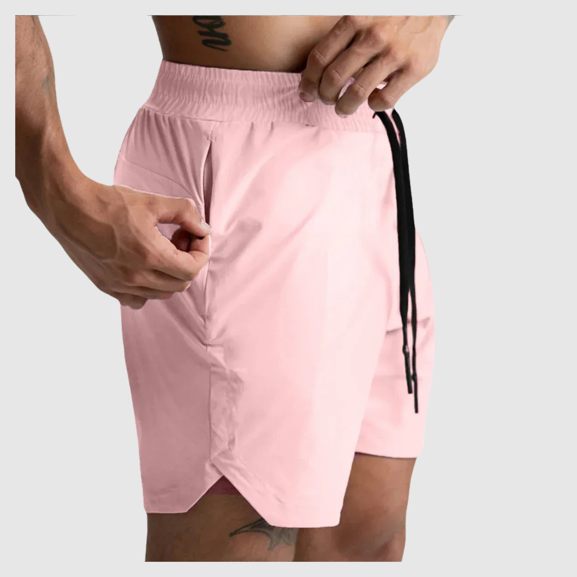 Men's Quick Drying Zip Pocket Sports Shorts