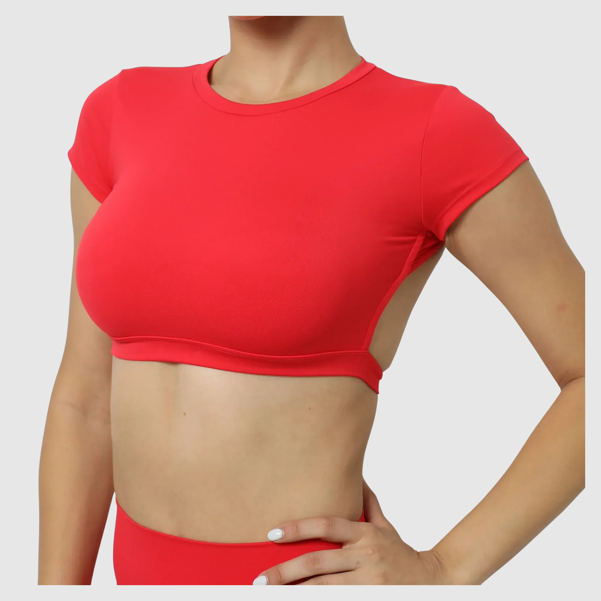 Women's Breathable Backless Sports Crop Top 