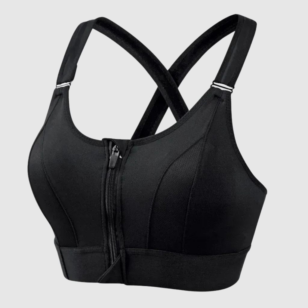 Women's Sports Bra Front Closure Adjustable Back Strap 