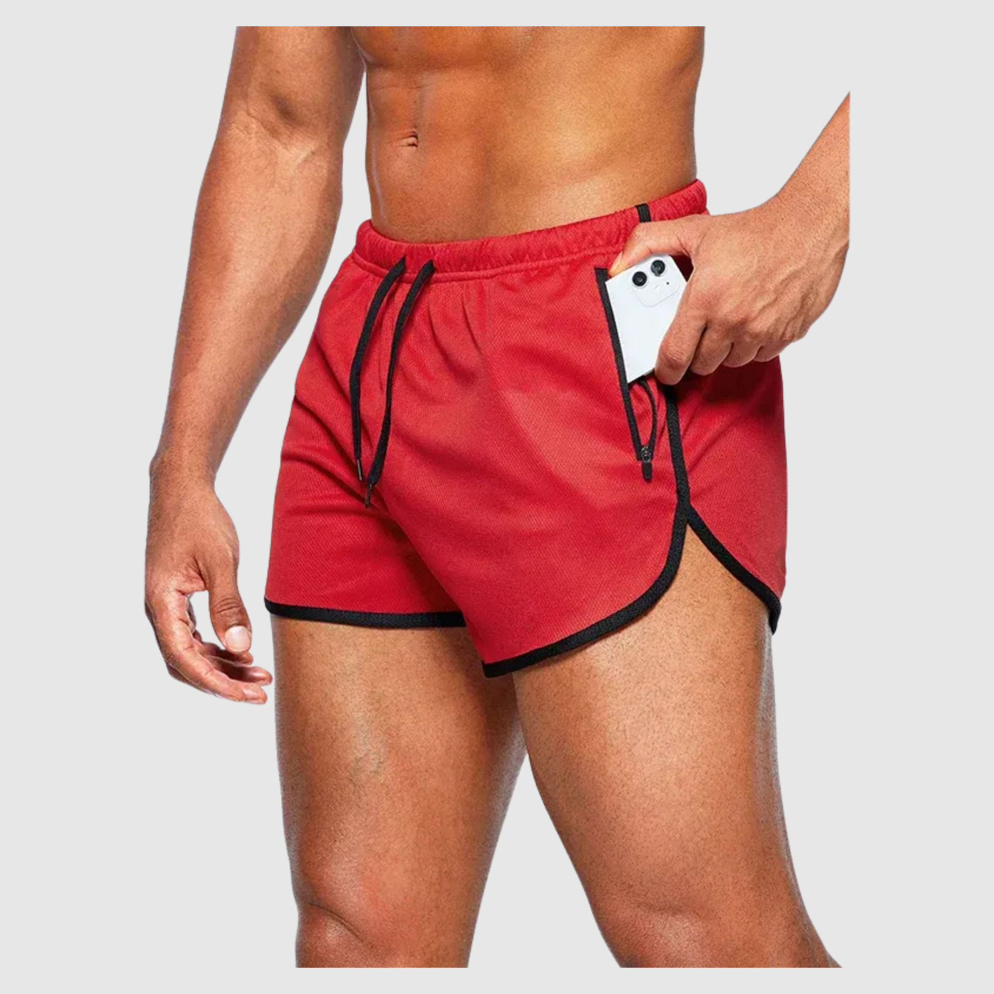 Men's Beach Shorts with Zip Pockets 