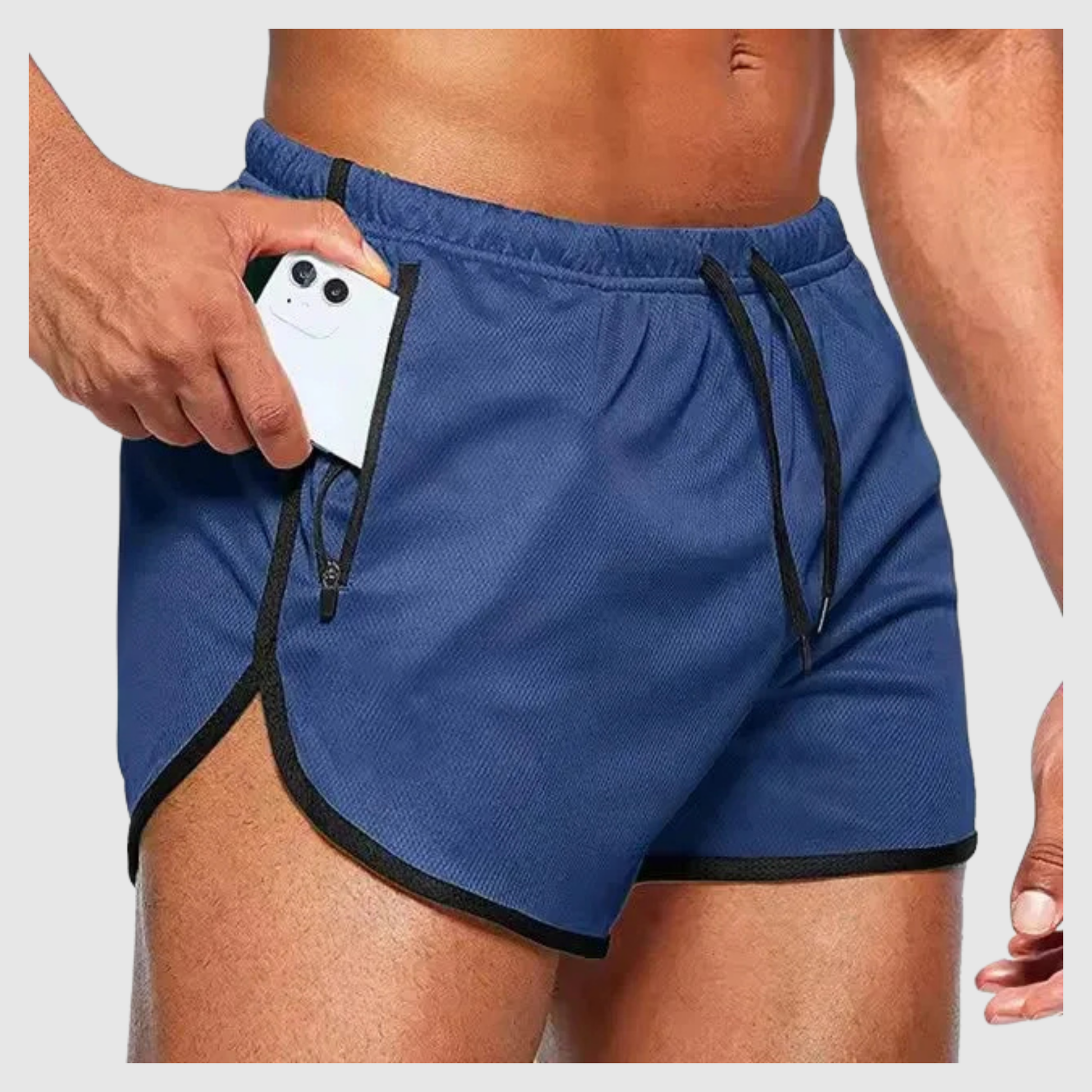 Men's Beach Shorts with Zip Pockets 