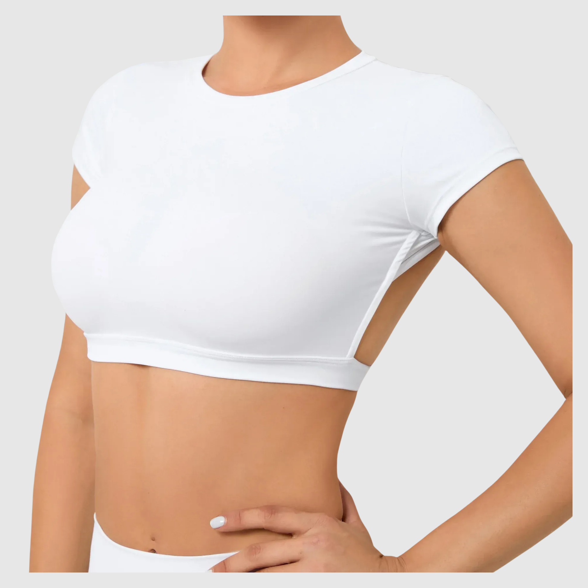 Women's Breathable Backless Sports Crop Top 
