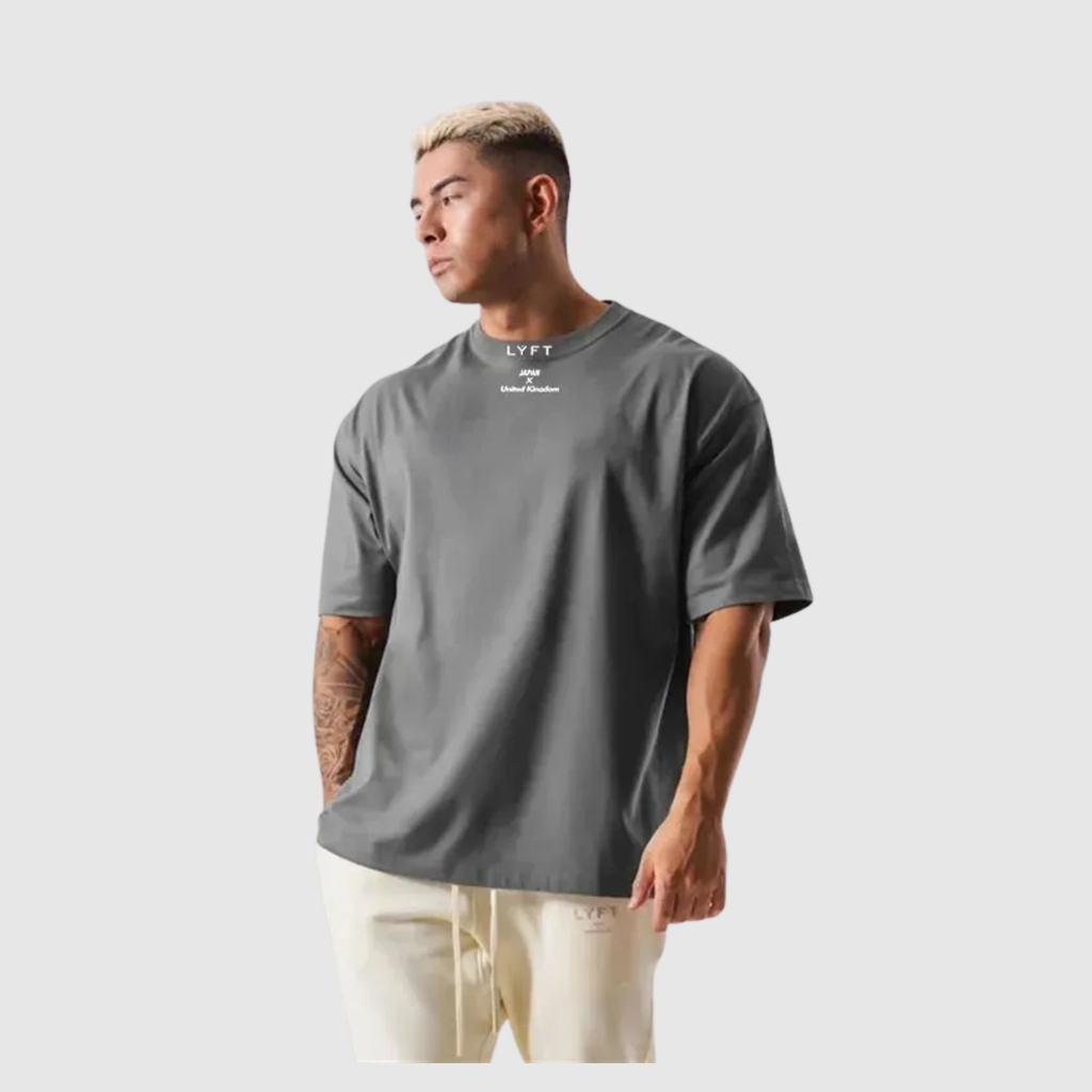 Men's Oversized Training T-Shirt in Special Design Cotton