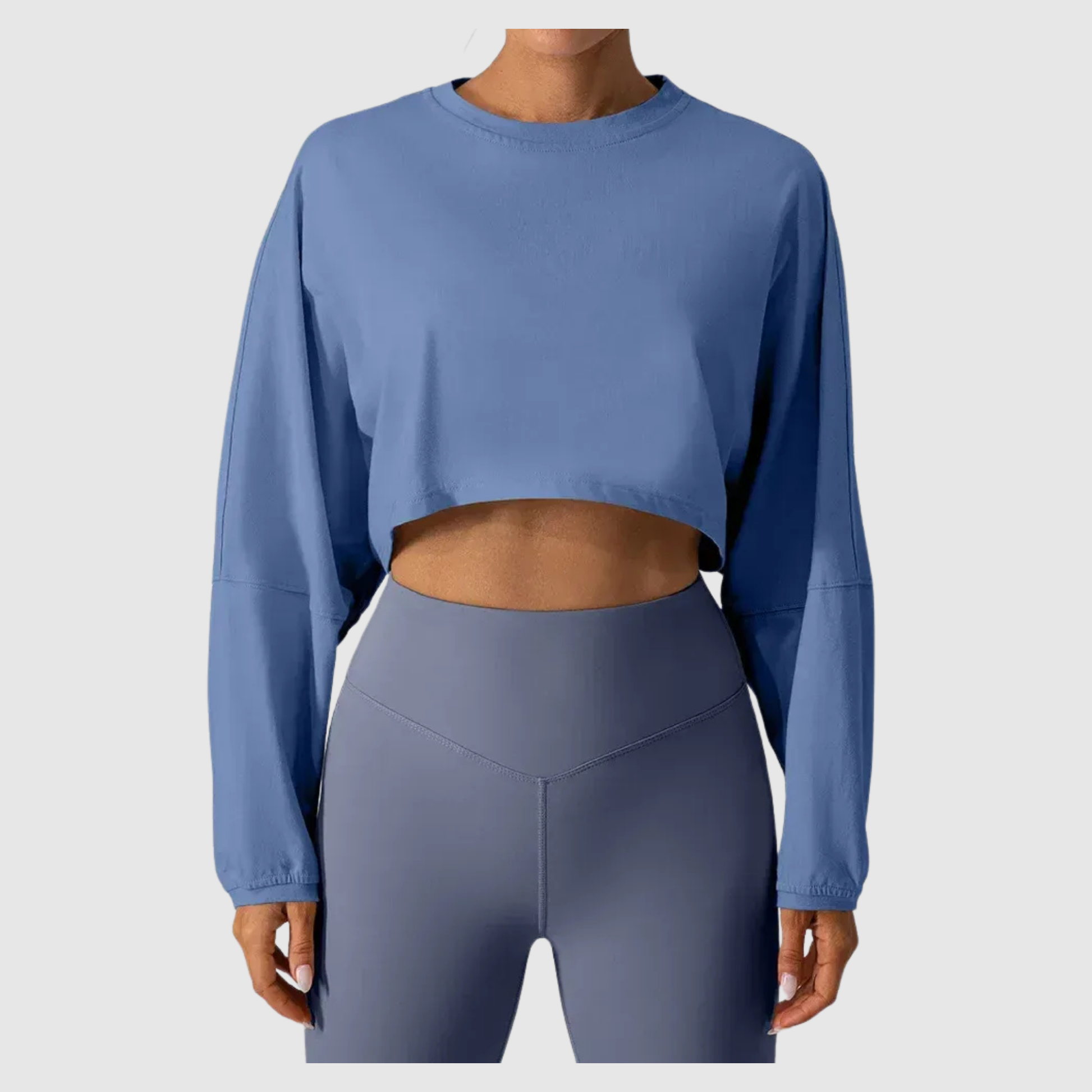 Women's Long Sleeve Sports Crop Top