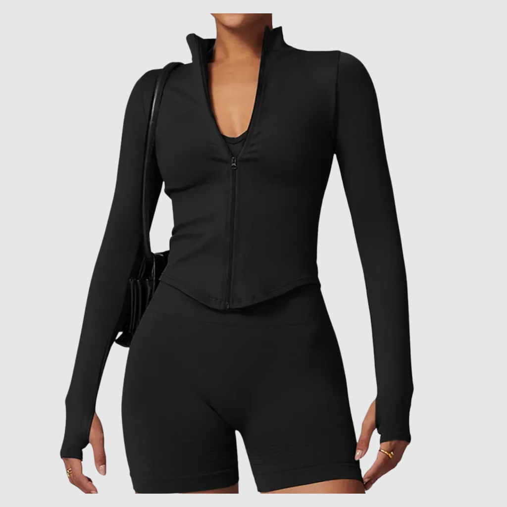 Women's Long Sleeve Zip Sport Jacket