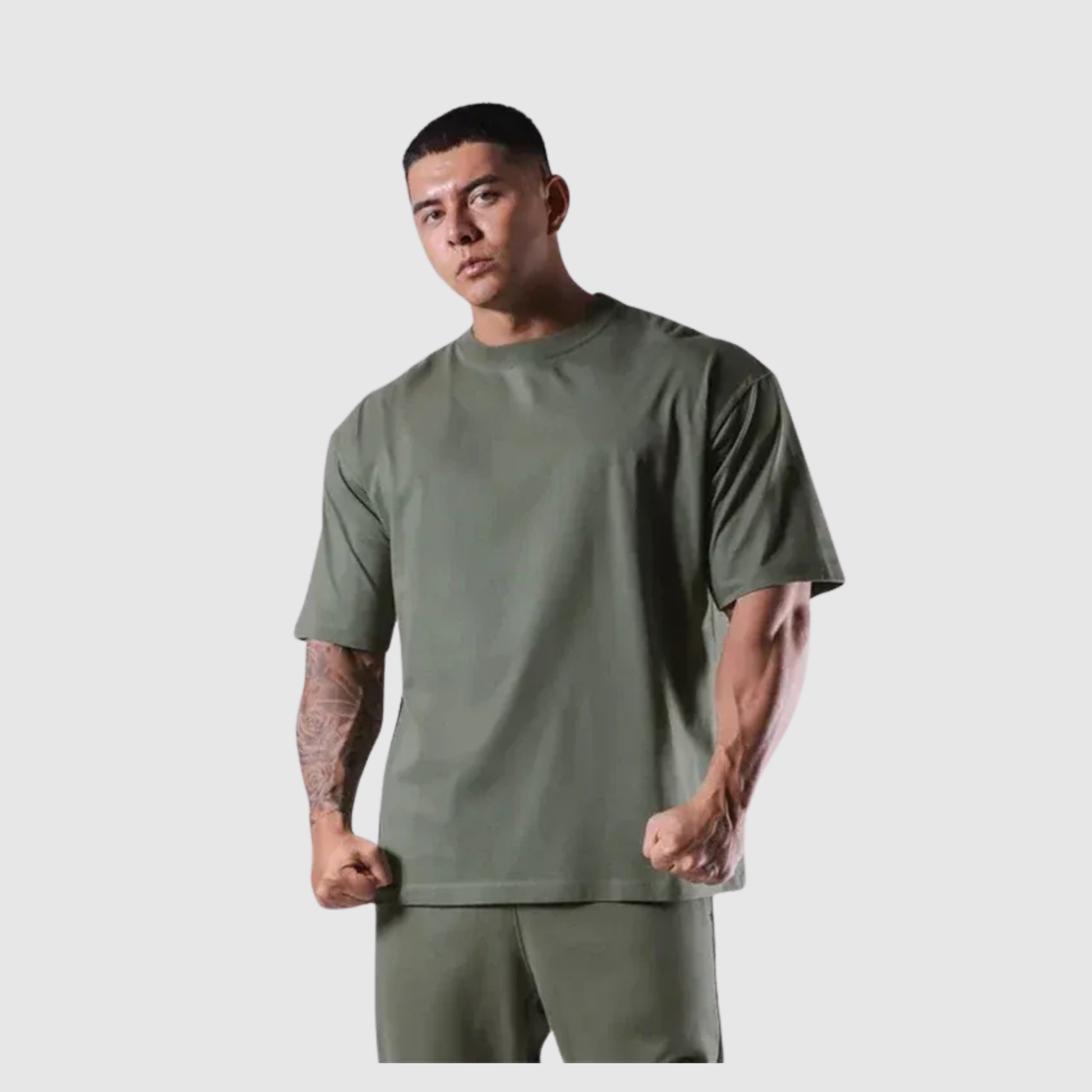 Men's Oversized Training T-Shirt in Special Design Cotton